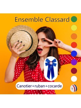 Kit conscrit canotier classard