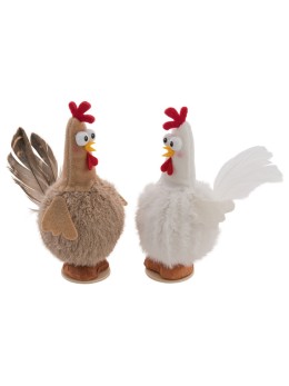 Poule humoristique 15cm