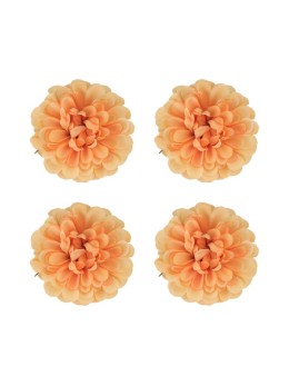4 dahlias 8.5cm orange