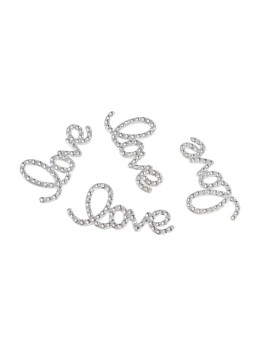 4 Lettres "Love" métal diamant 4cm