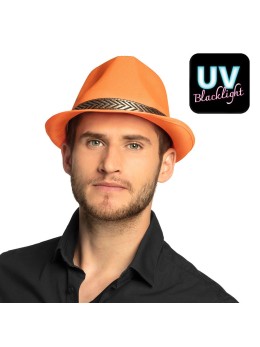 Chapeau funky orange