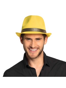 Chapeau funky jaune