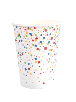 6 gobelets motif confetti