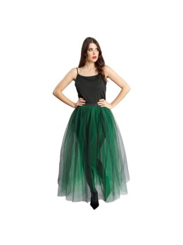 Jupe Longue Tulle Noir et Vert