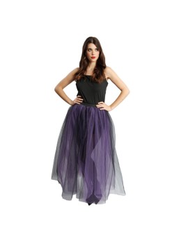 Jupe Longue Tulle Noir et Violet