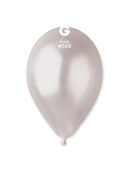 10 Ballons blanc perlé 30cm