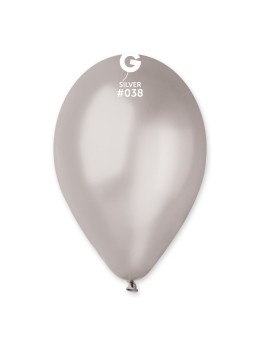 10 Ballons argent 30cm