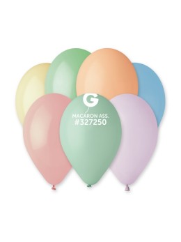 10 Ballons macaron assortis 30cm