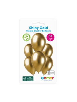 6 Ballons or glossy