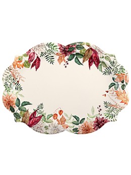 Plateau carton Automne Floral