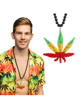 Collier Reggae - Accessoire Déguisement Années 70